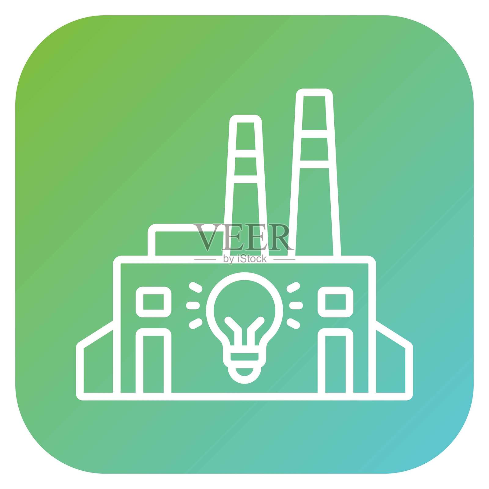 矢量光污染图标风格插画图片素材