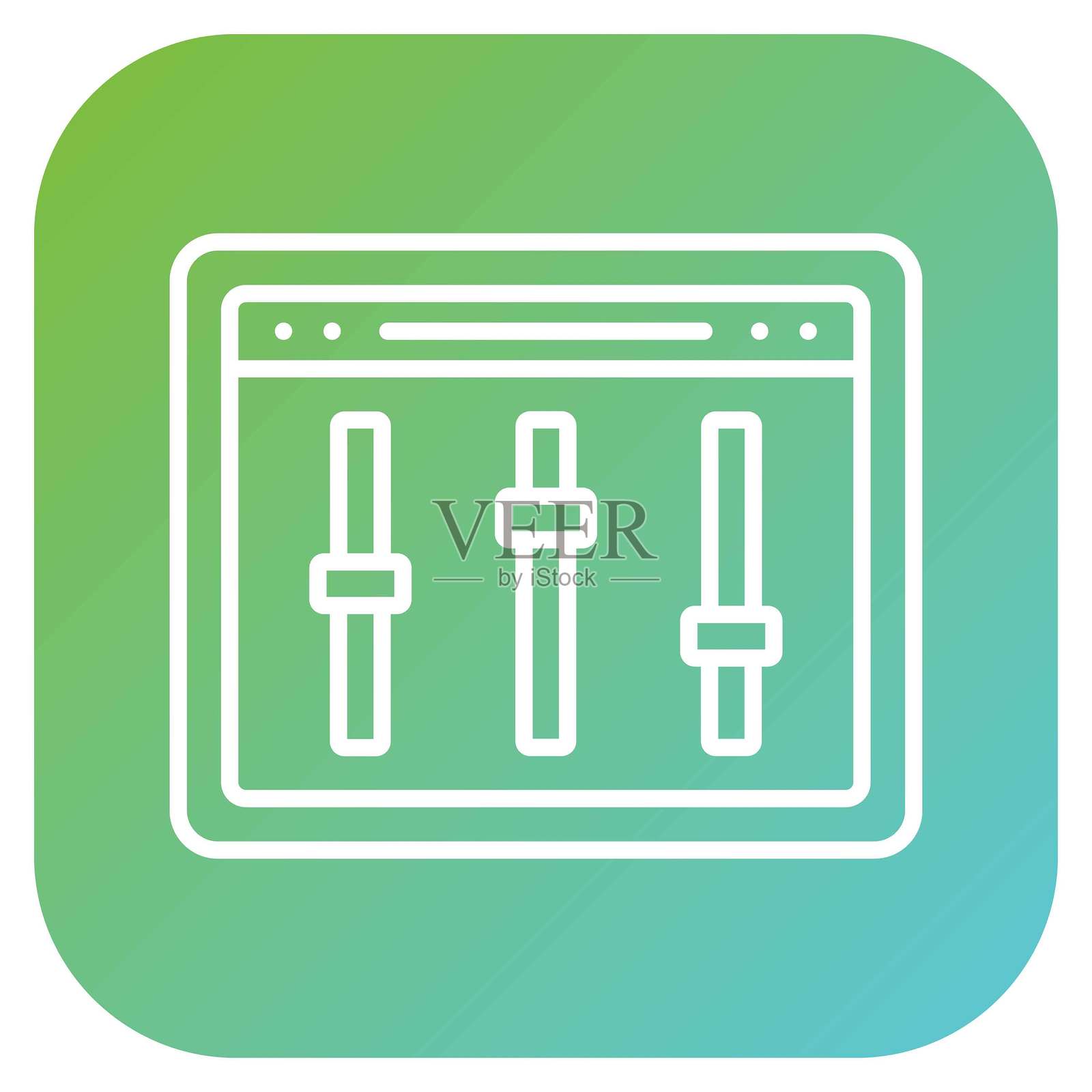 矢量均衡器图标设计风格插画图片素材