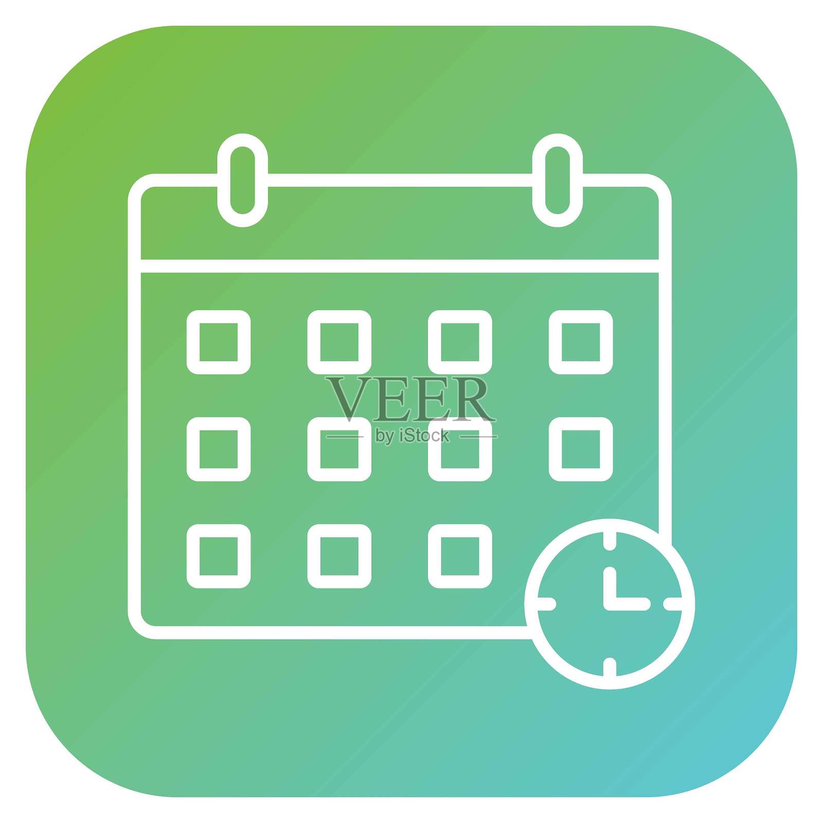 矢量日历图标风格插画图片素材