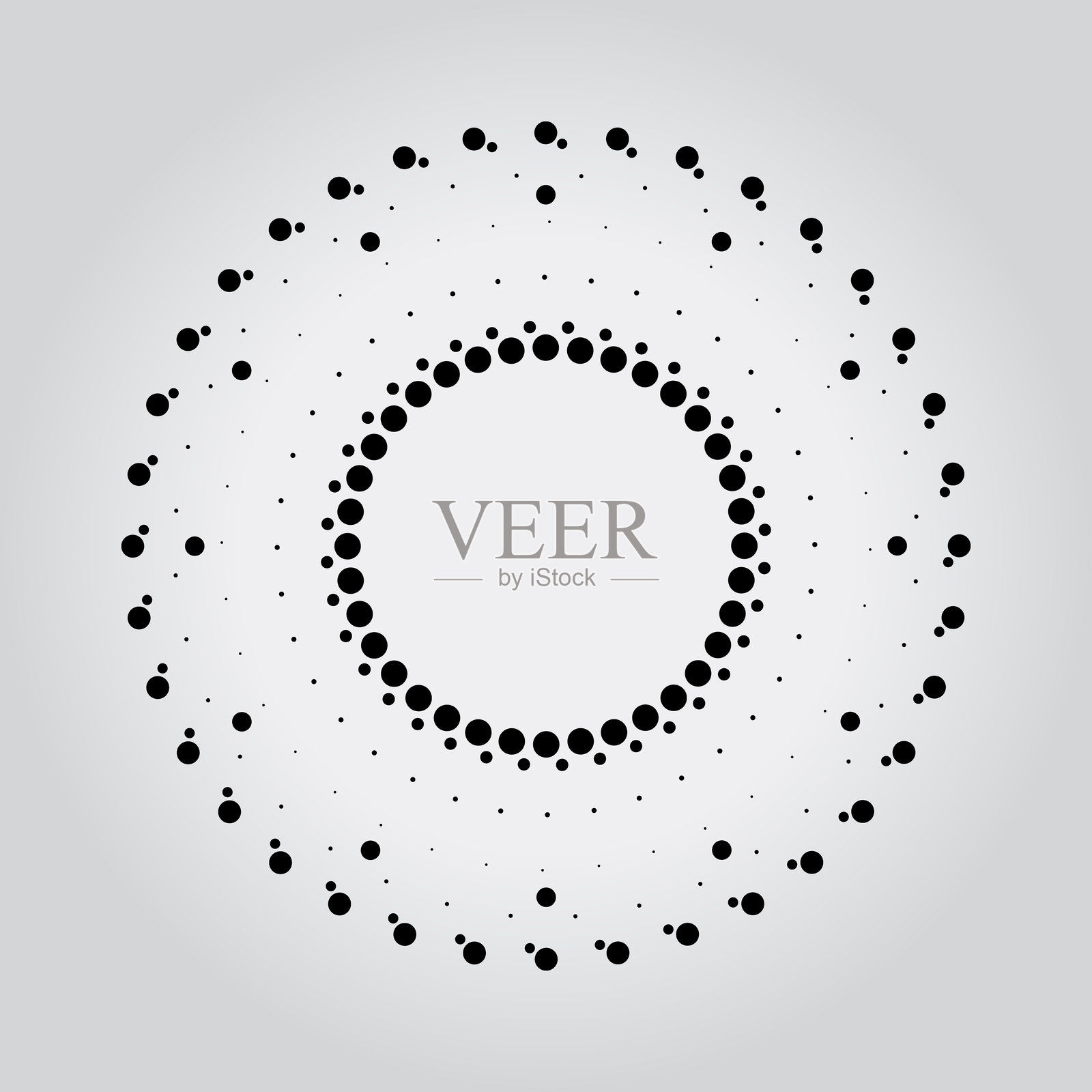 圆形放射状半调圆点条纹插画图片素材