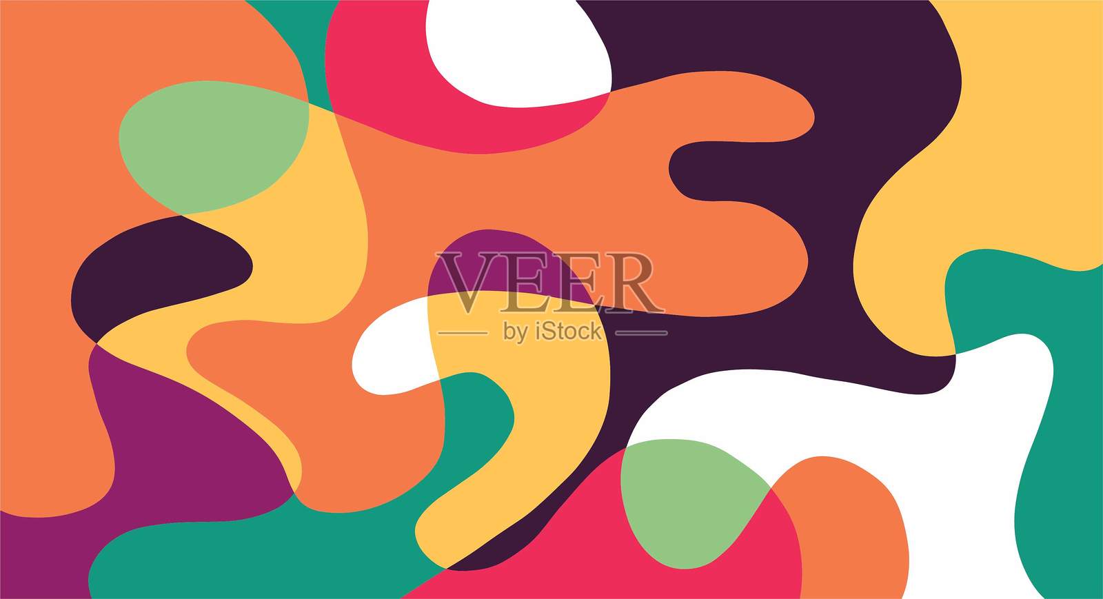 手绘涂鸦线条艺术的抽象背景插画图片素材