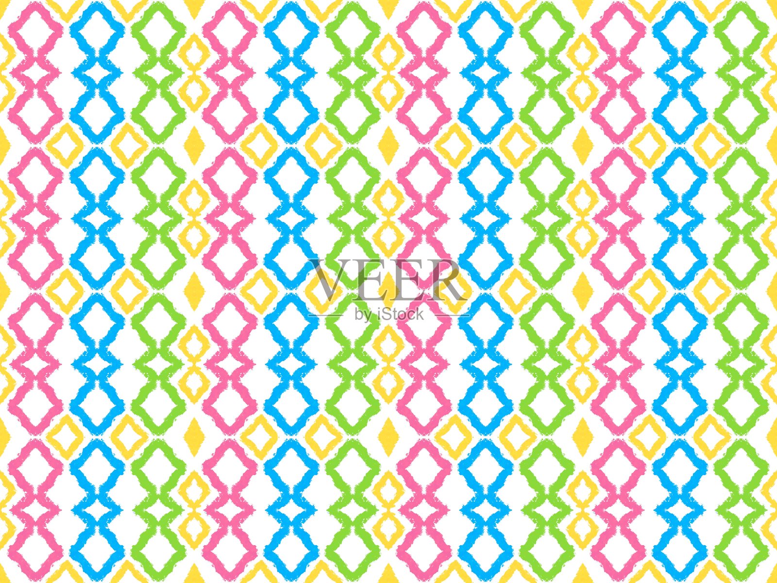 无缝图案。多彩抽象背景。适用于纺织品、壁纸、时尚印花、包装、文具和现代平面设计项目插画图片素材