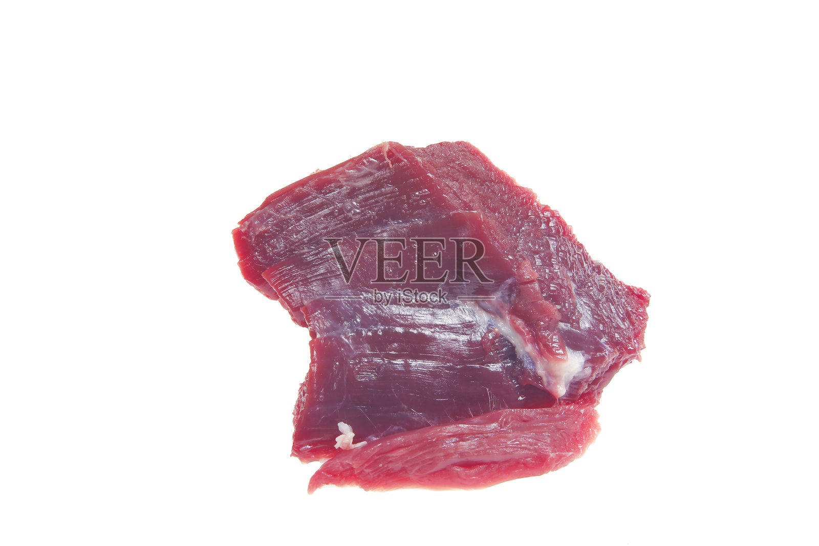 白底生牛肉照片摄影图片
