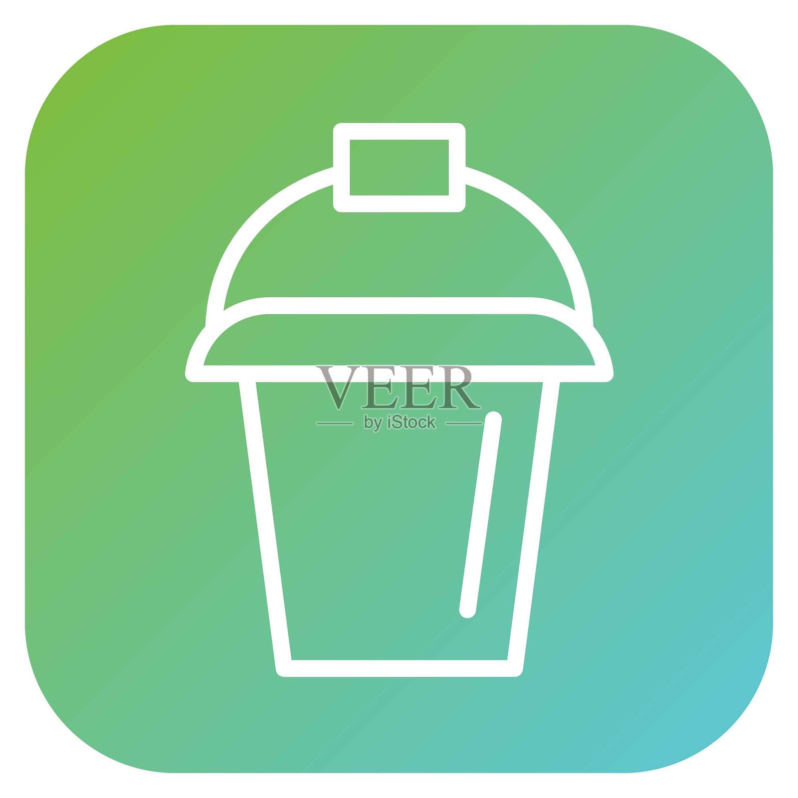 矢量水桶图标设计风格插画图片素材