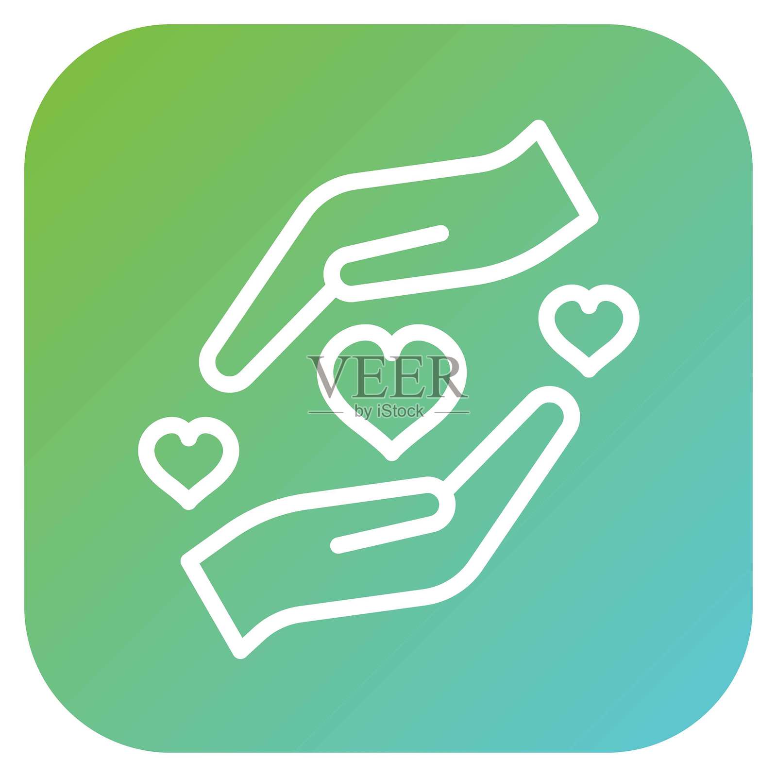 矢量孤儿院图标风格插画图片素材