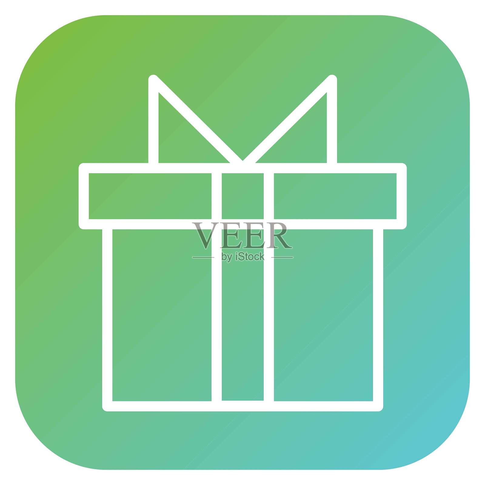 矢量设计礼品盒图标风格插画图片素材