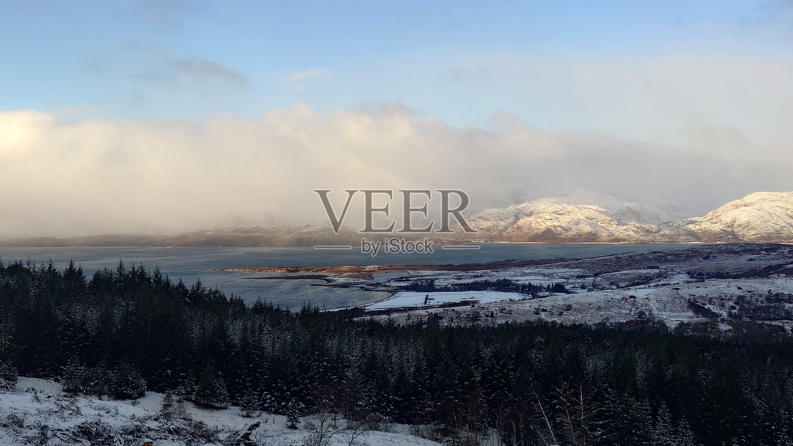 雪中的奎尔湾 2026照片摄影图片