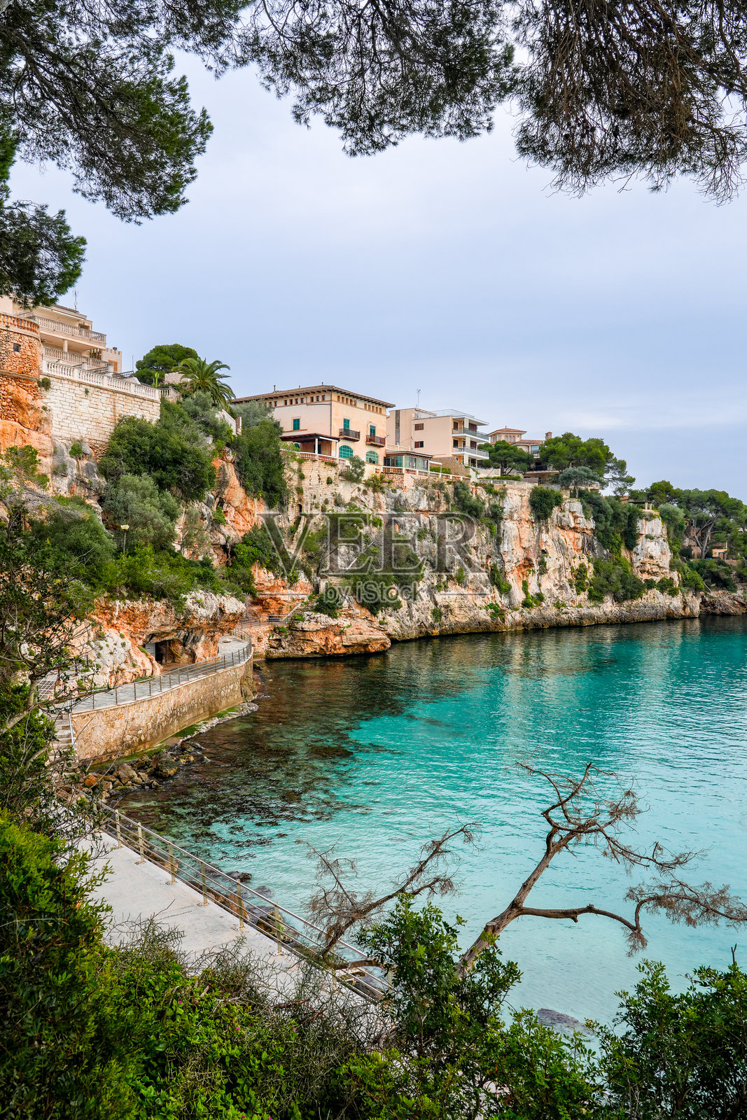 西班牙马略卡岛的波尔图克里斯托照片摄影图片
