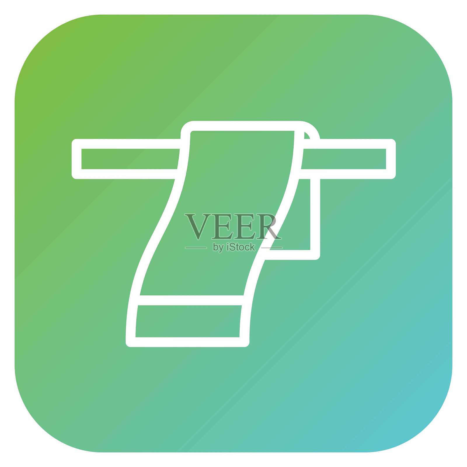 矢量餐巾图标风格插画图片素材