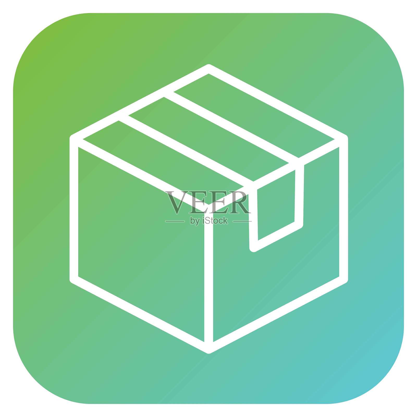 矢量设计包裹图标风格插画图片素材