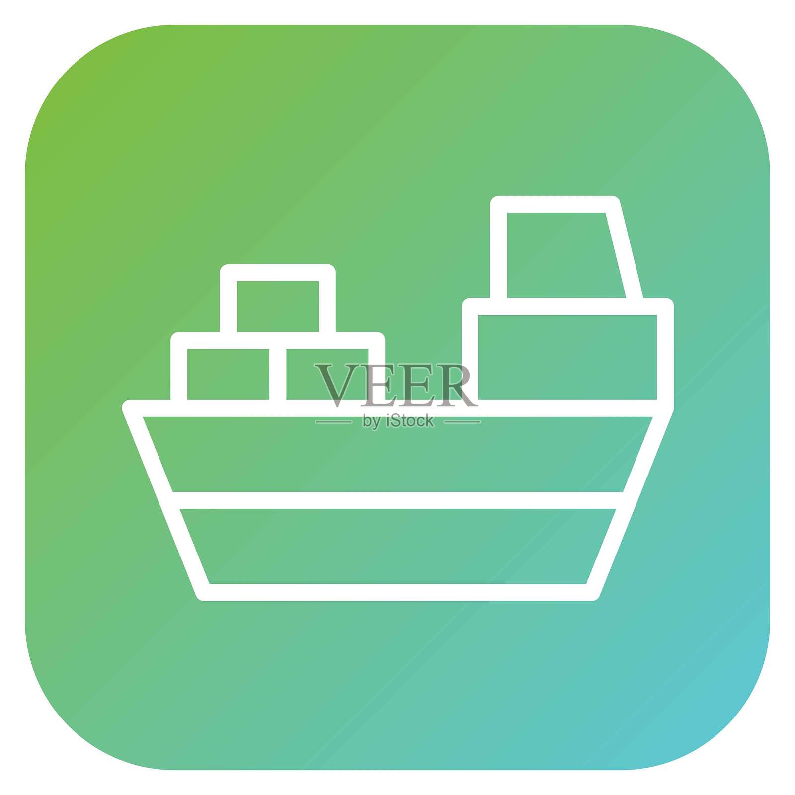 矢量设计 货运 图标 风格插画图片素材