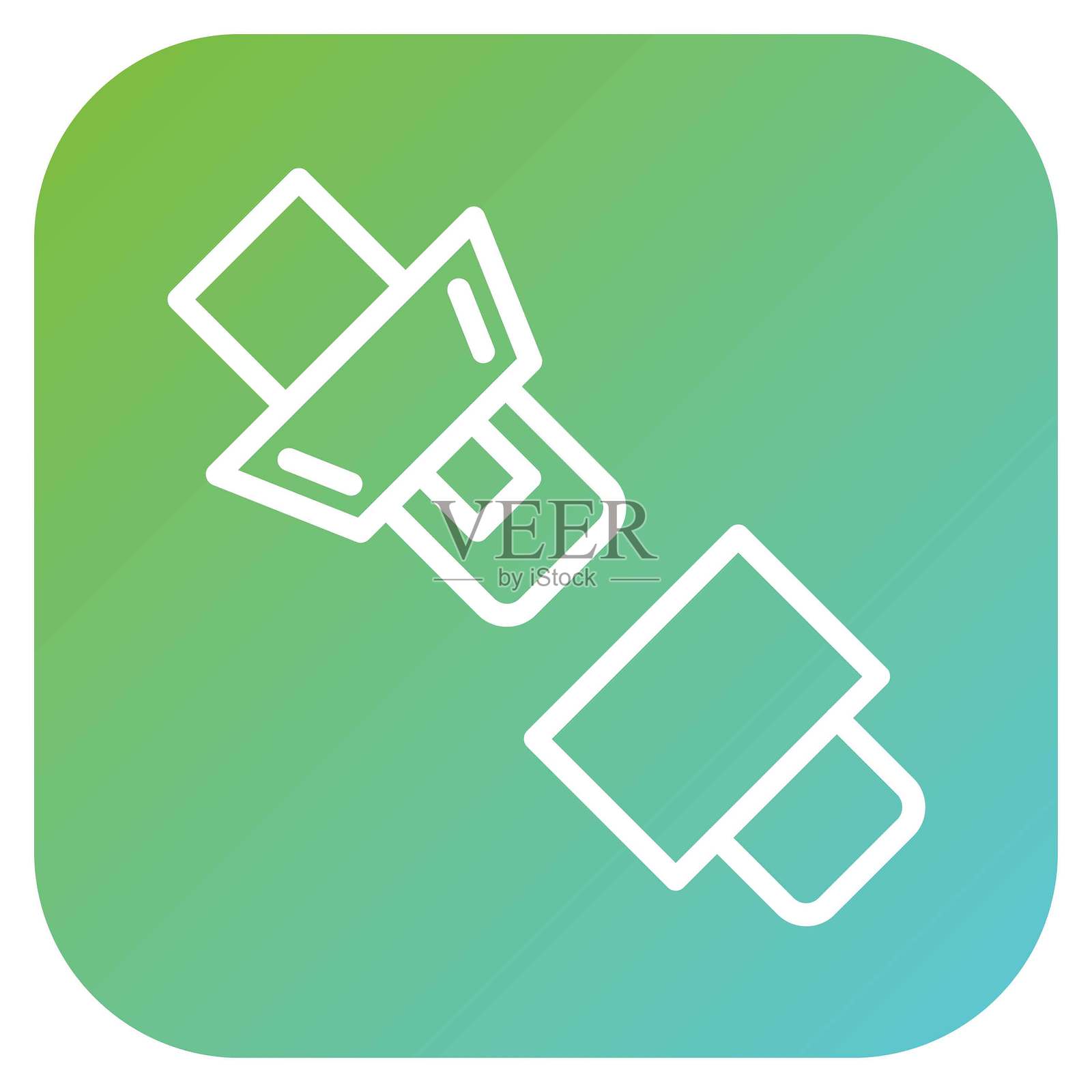 矢量驱动皮带图标风格插画图片素材