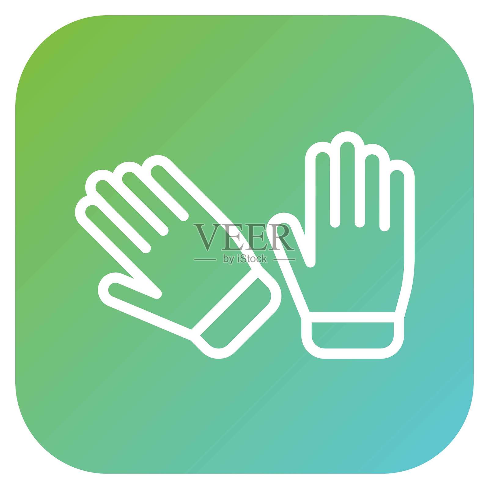 矢量图工人手套图标风格插画图片素材