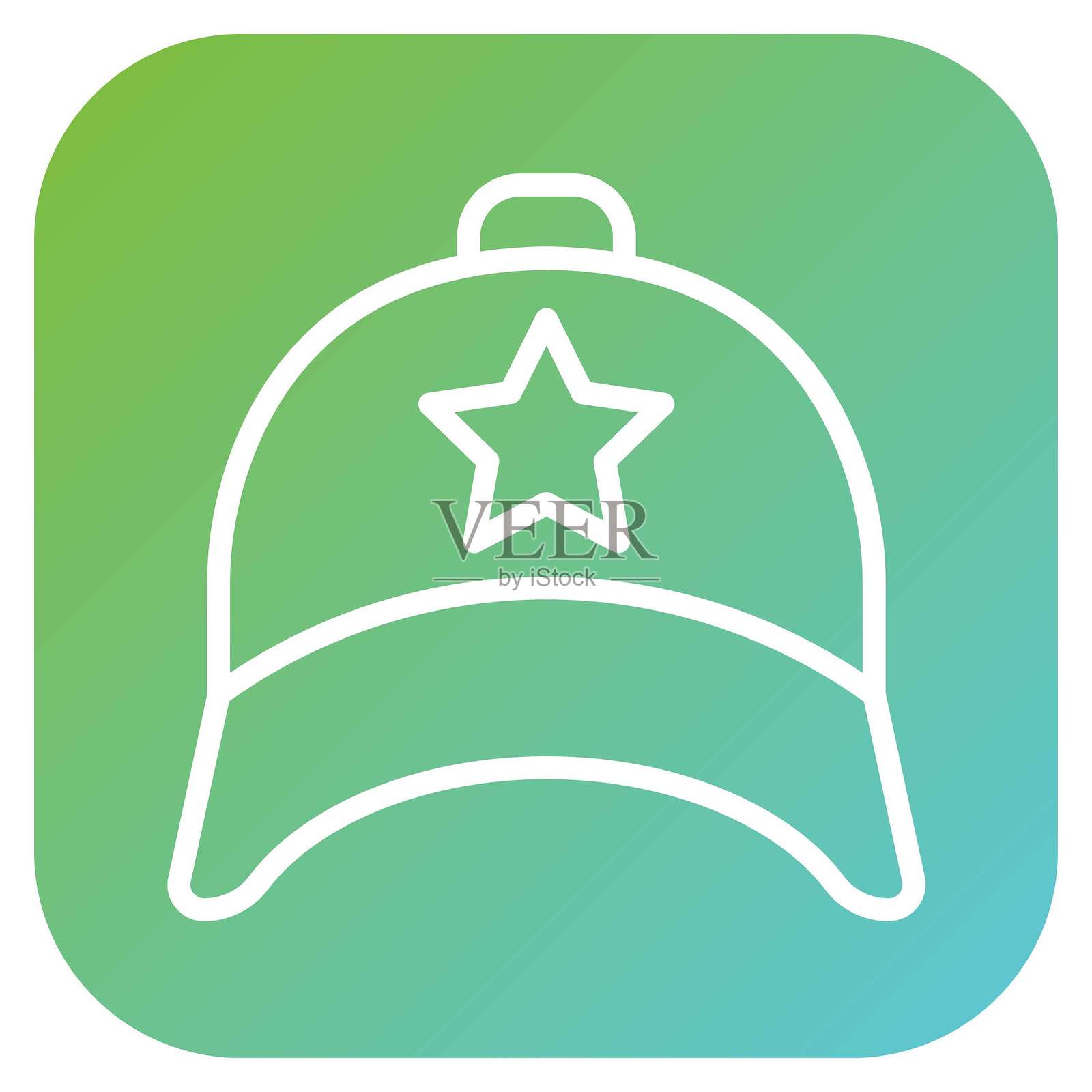 矢量设计帽子图标风格插画图片素材