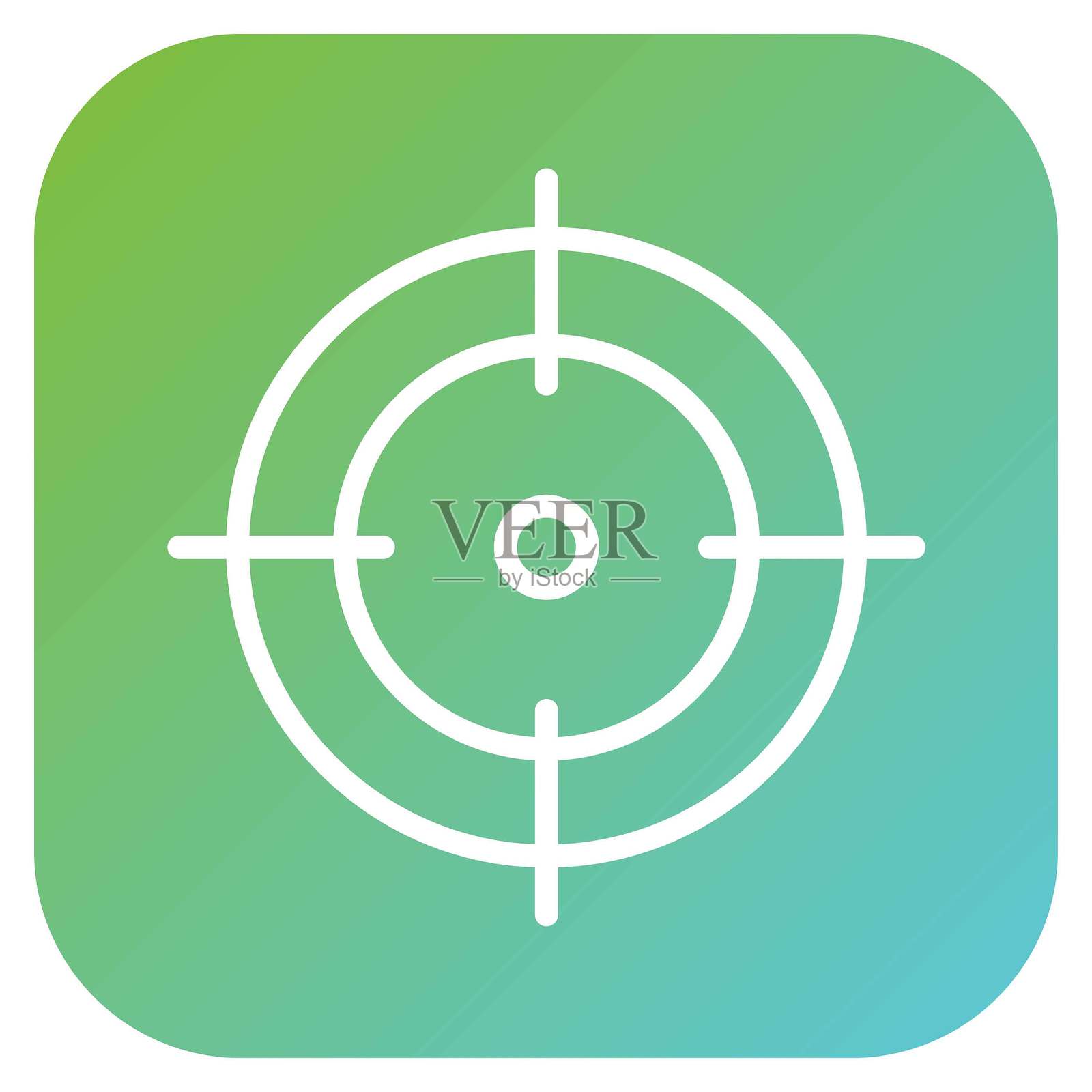 矢量狩猎图标风格插画图片素材