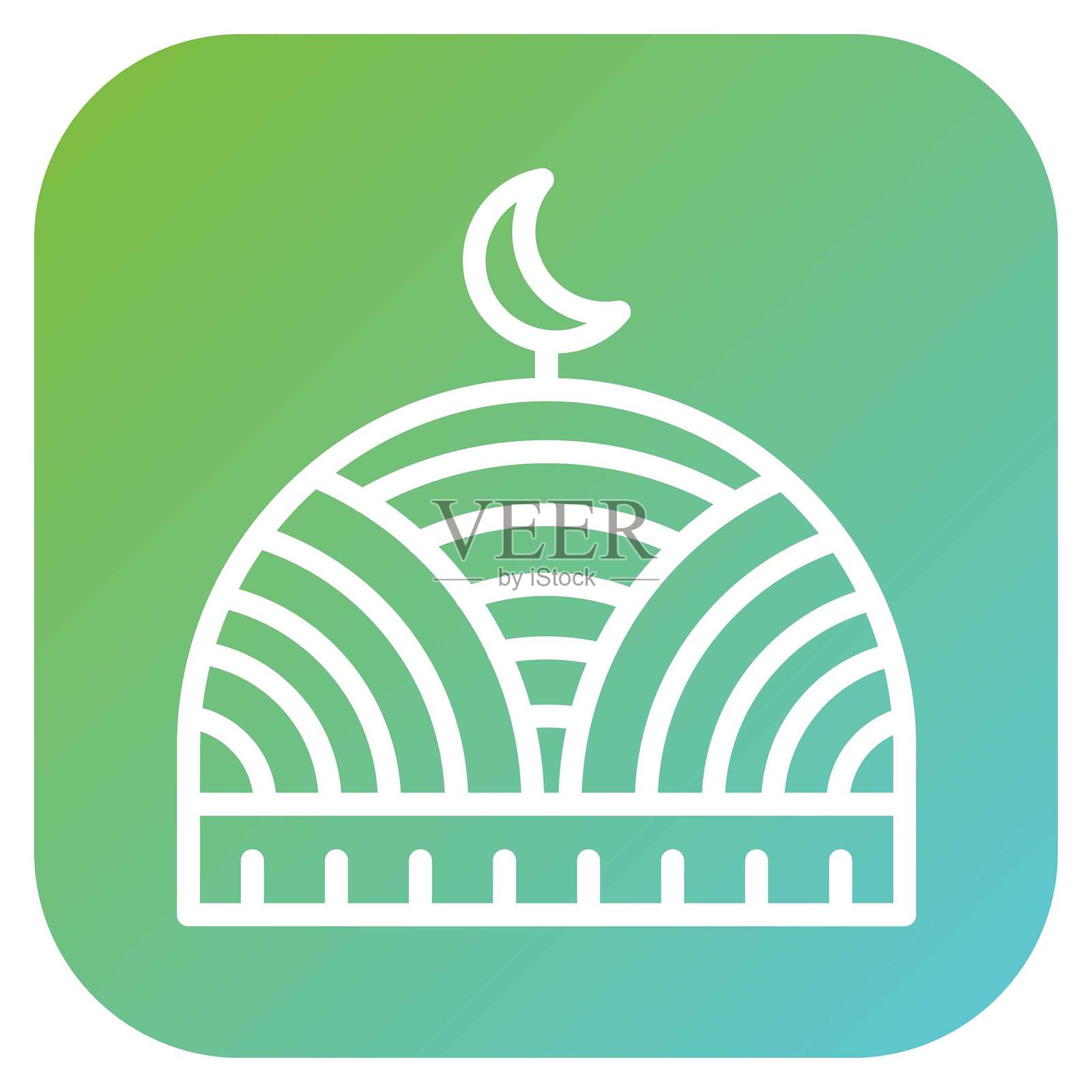 矢量设计圆顶图标风格插画图片素材