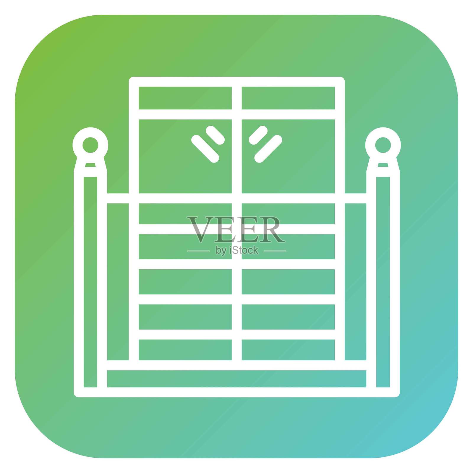 矢量设计栏杆图标风格插画图片素材