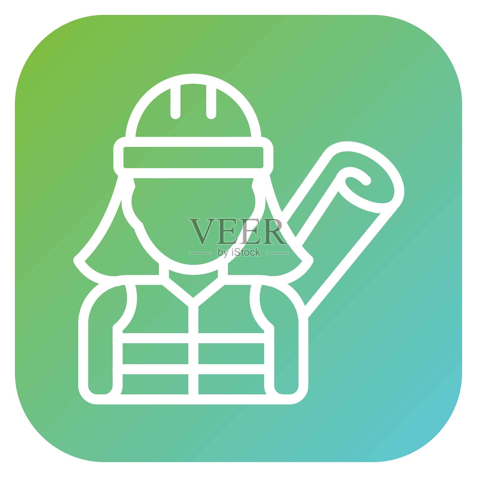 矢量设计现场监管图标风格插画图片素材