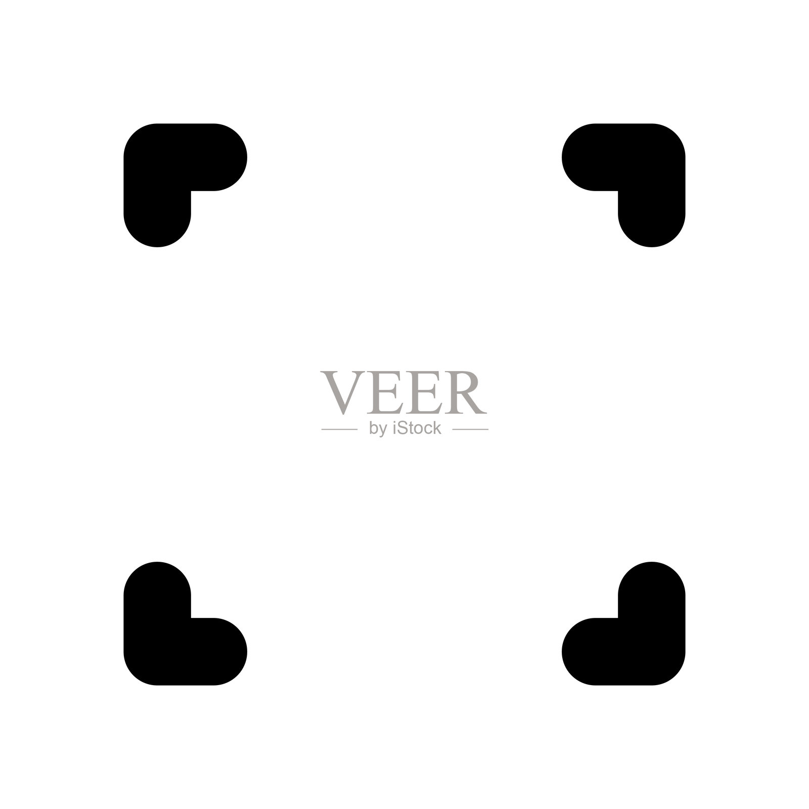 四个角括号图标插画插画图片素材