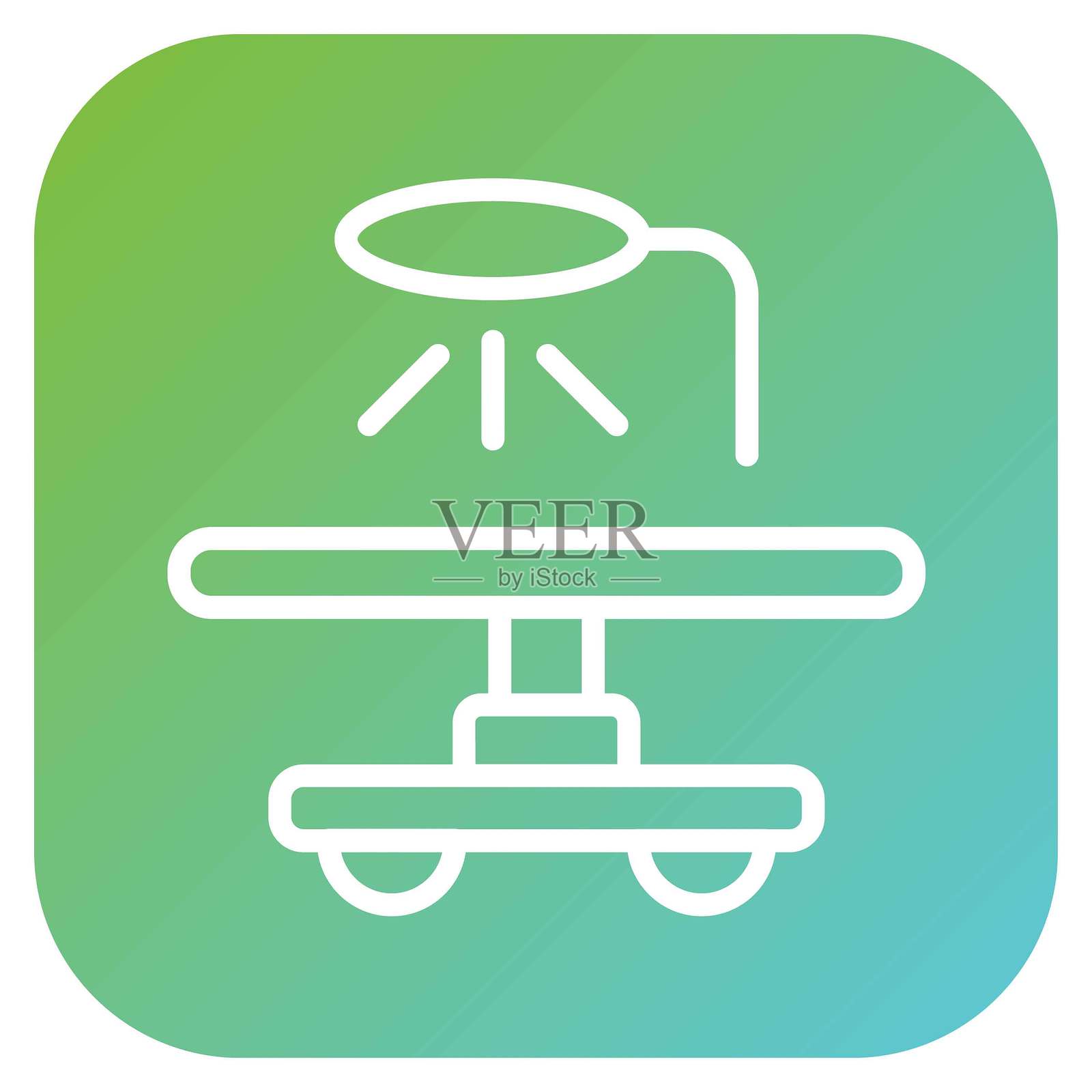 矢量设计手术台图标风格插画图片素材