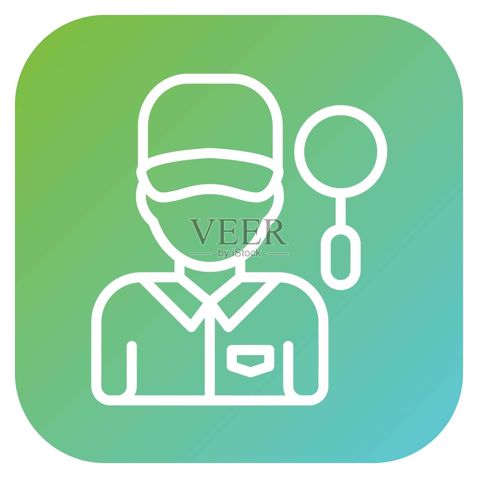 矢量设计检查员图标风格插画图片素材