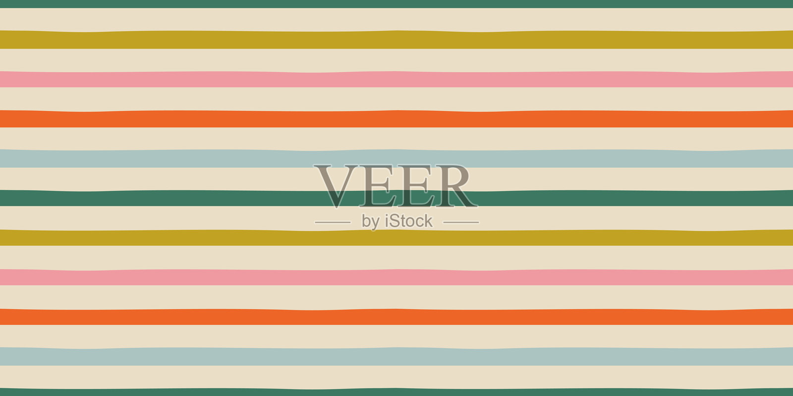 彩色柔和色条纹无缝图案插画插画图片素材