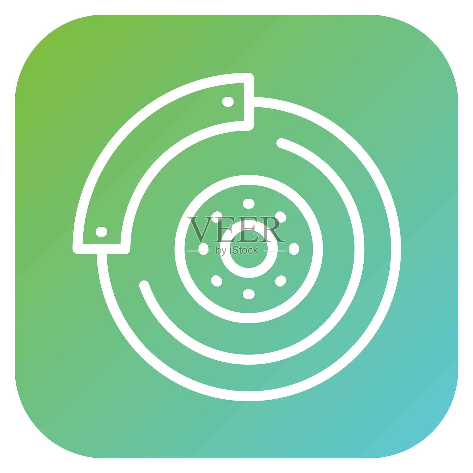 矢量刹车盘图标设计插画图片素材