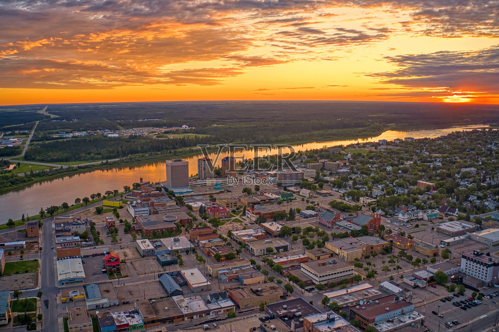夏季阿尔伯特王子航拍图照片摄影图片