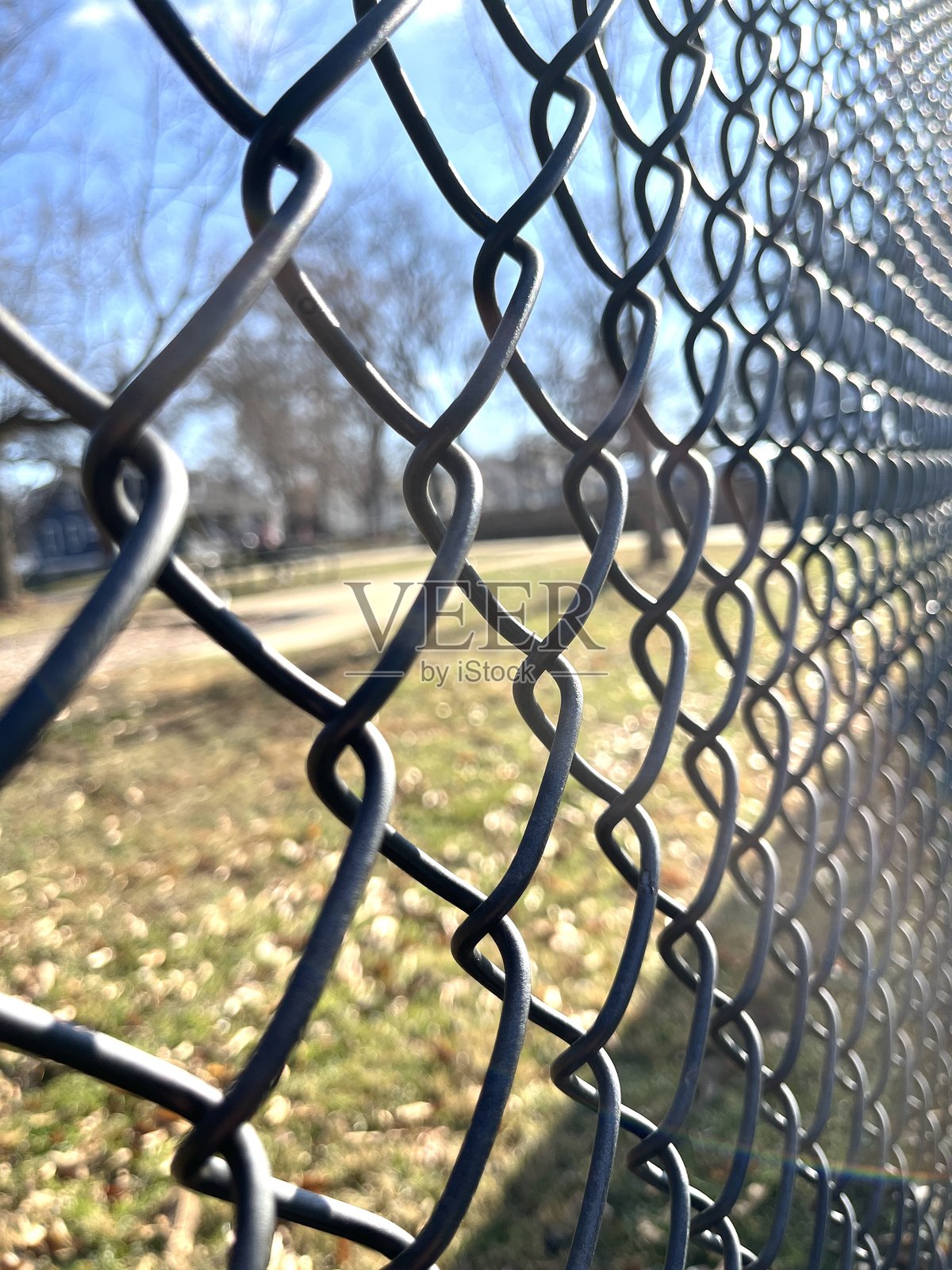 链条围栏的特写照片摄影图片