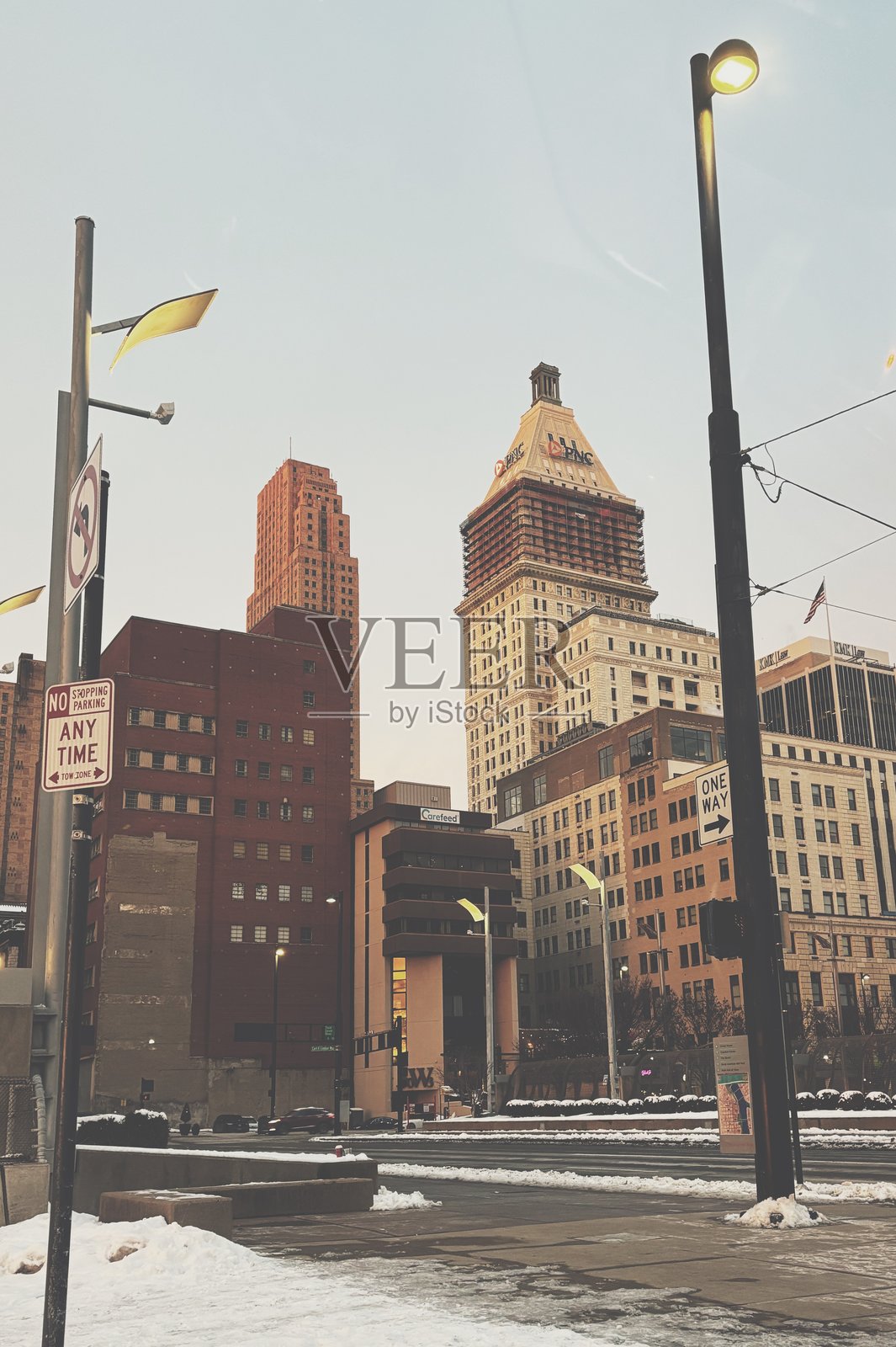 冬日城市照片摄影图片