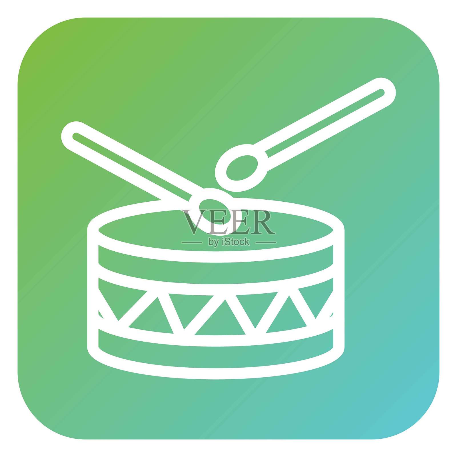 矢量战鼓鼓手矢量设计图标风格插画图片素材