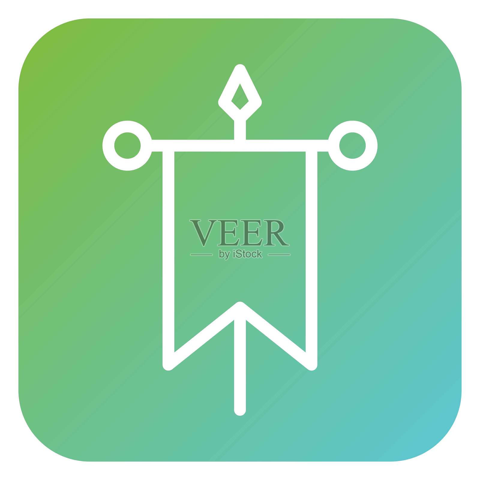 矢量战争旗帜设计矢量图标风格插画图片素材