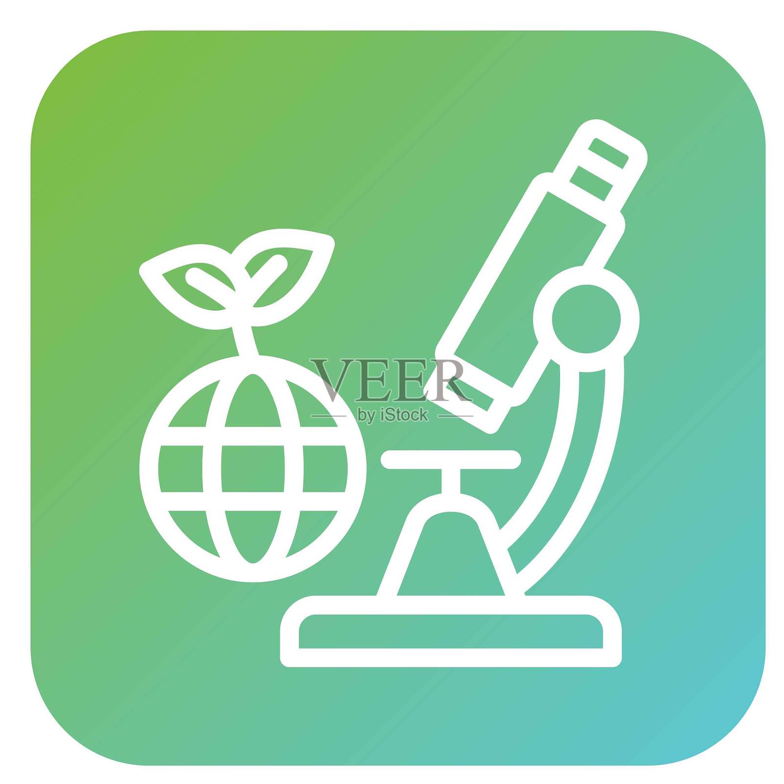 矢量图微观生态系统矢量图图标风格插画图片素材