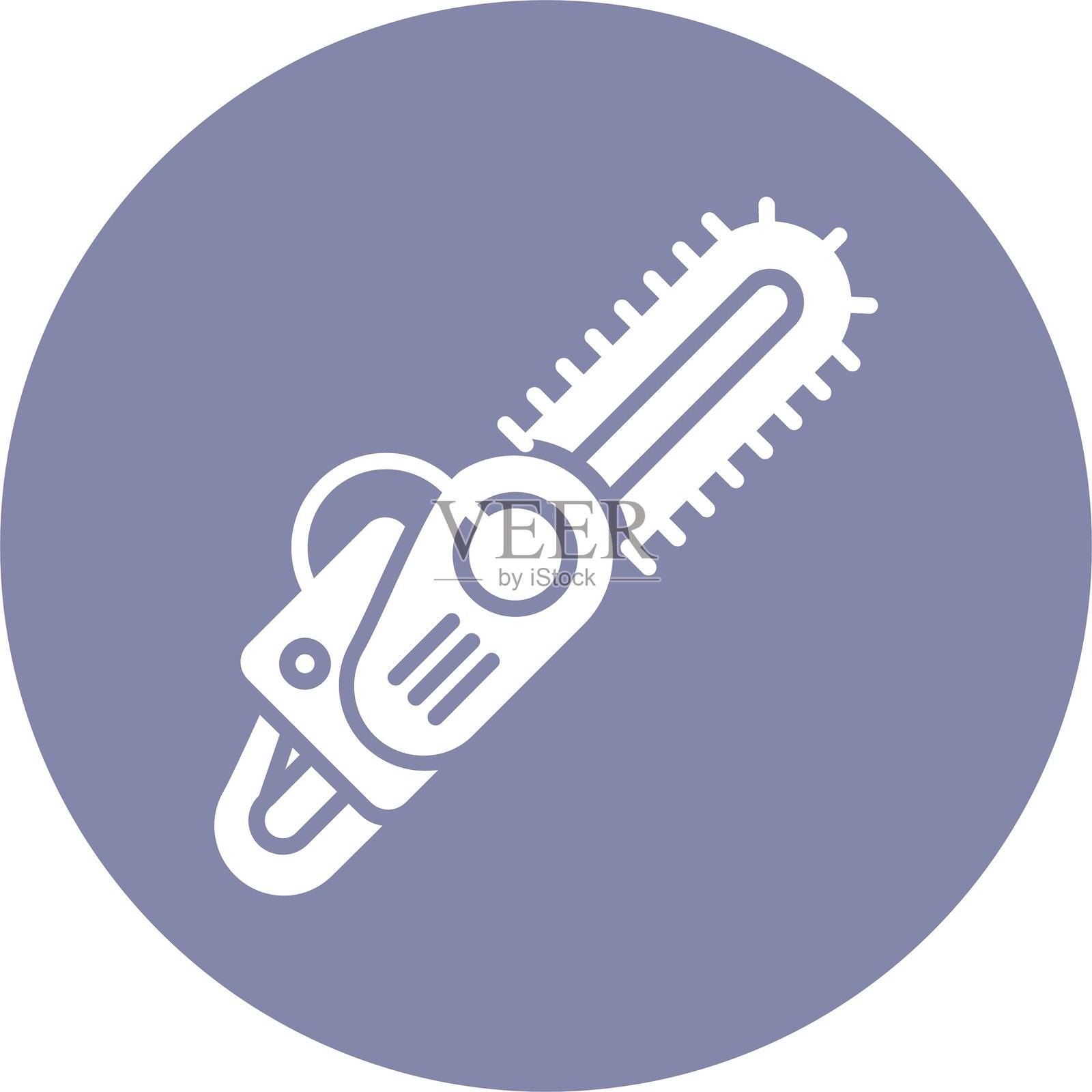 链锯图标矢量元素插画图片素材