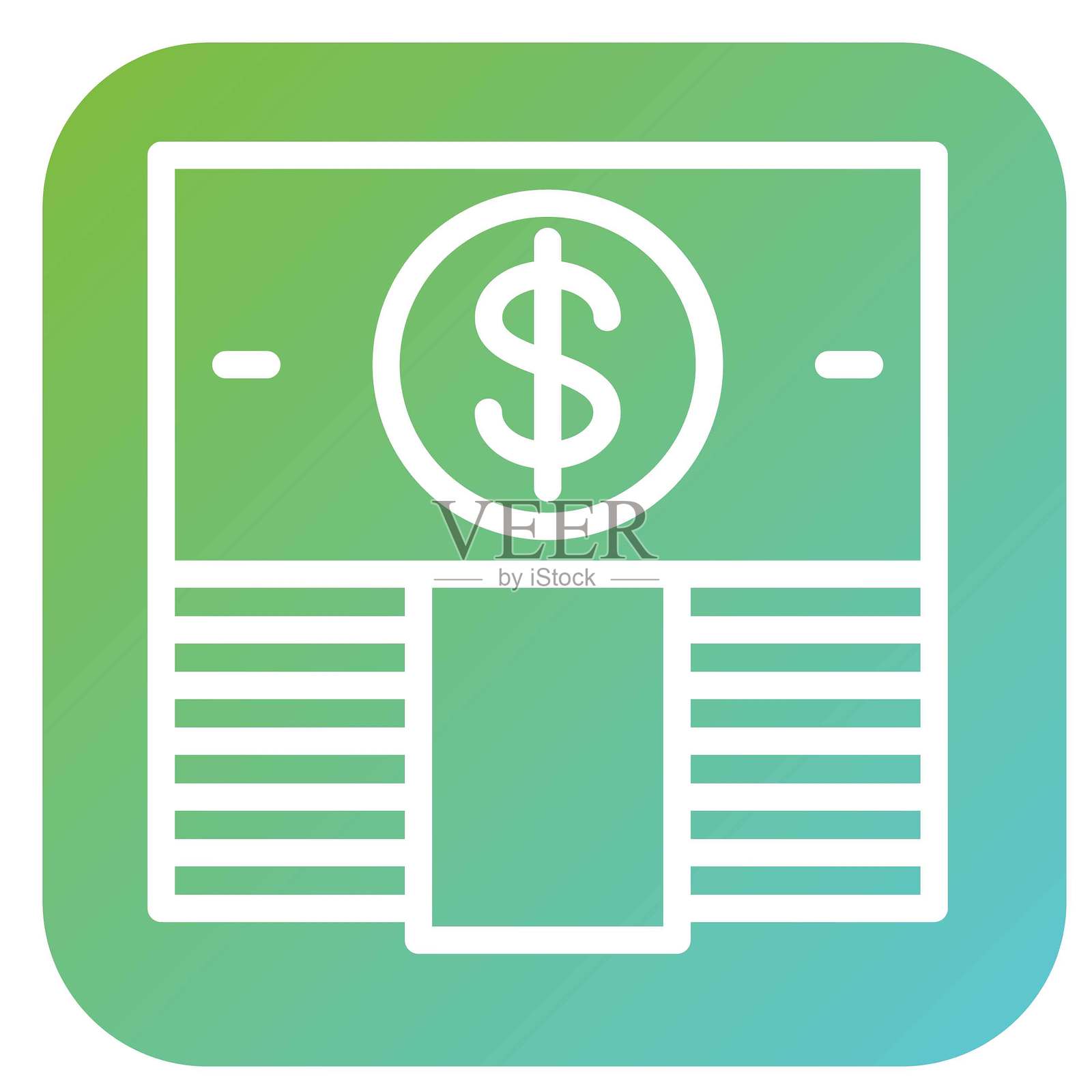 矢量图钱堆矢量图图标风格插画图片素材