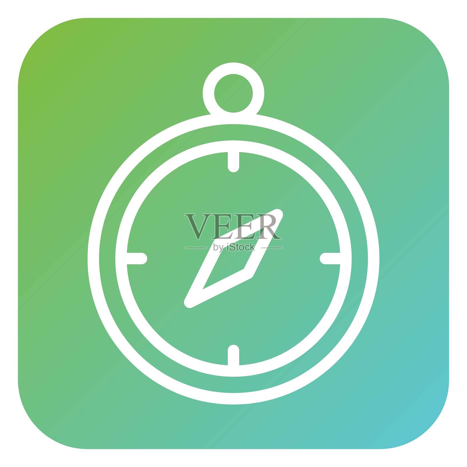 矢量战时指南针图标设计风格插画图片素材