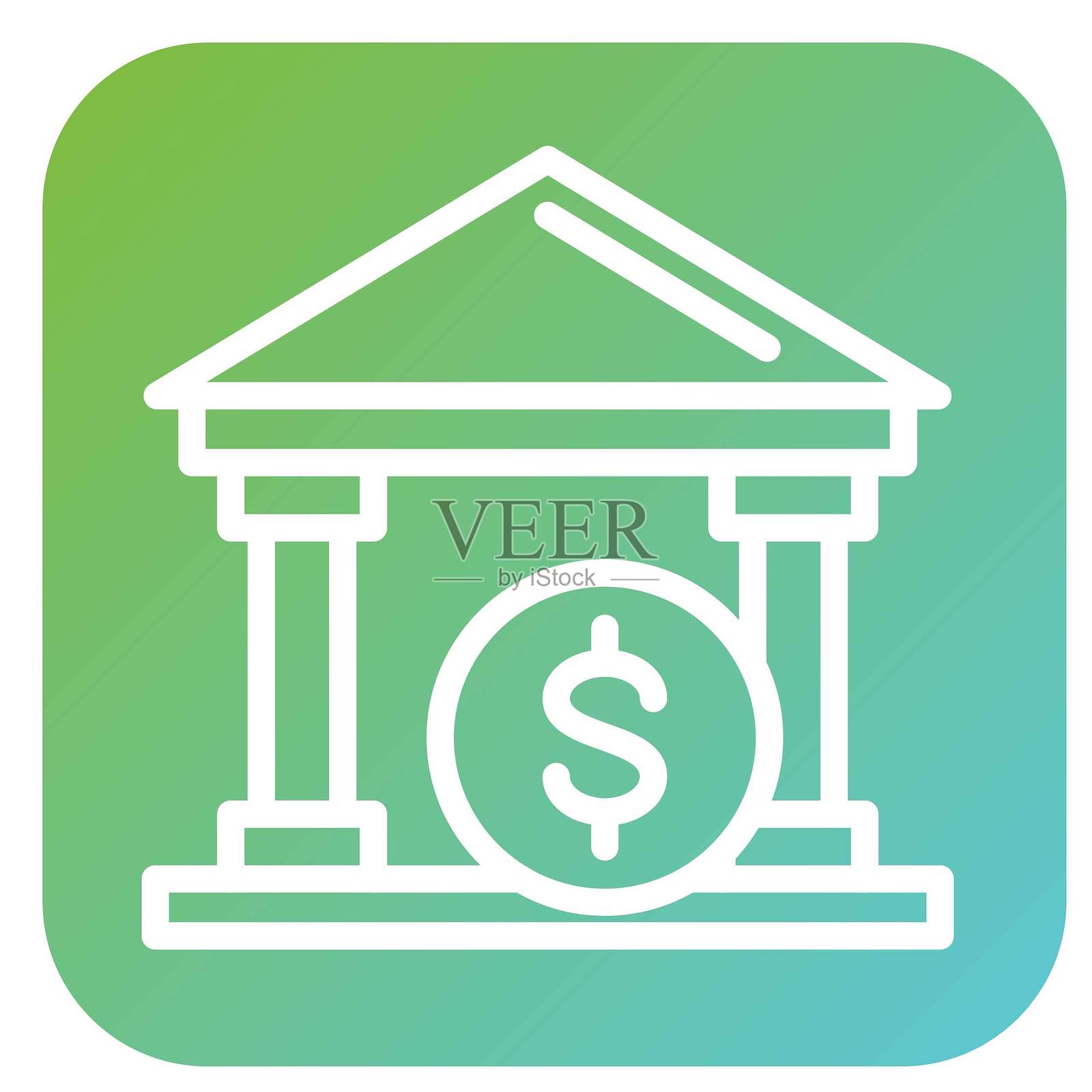 矢量设计股票交易所矢量设计图标风格插画图片素材