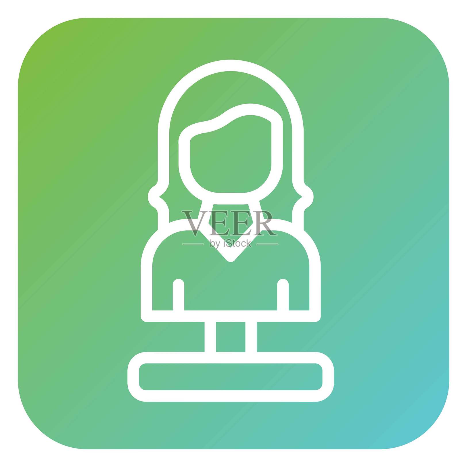 矢量设计宁静雕塑矢量设计图标风格插画图片素材