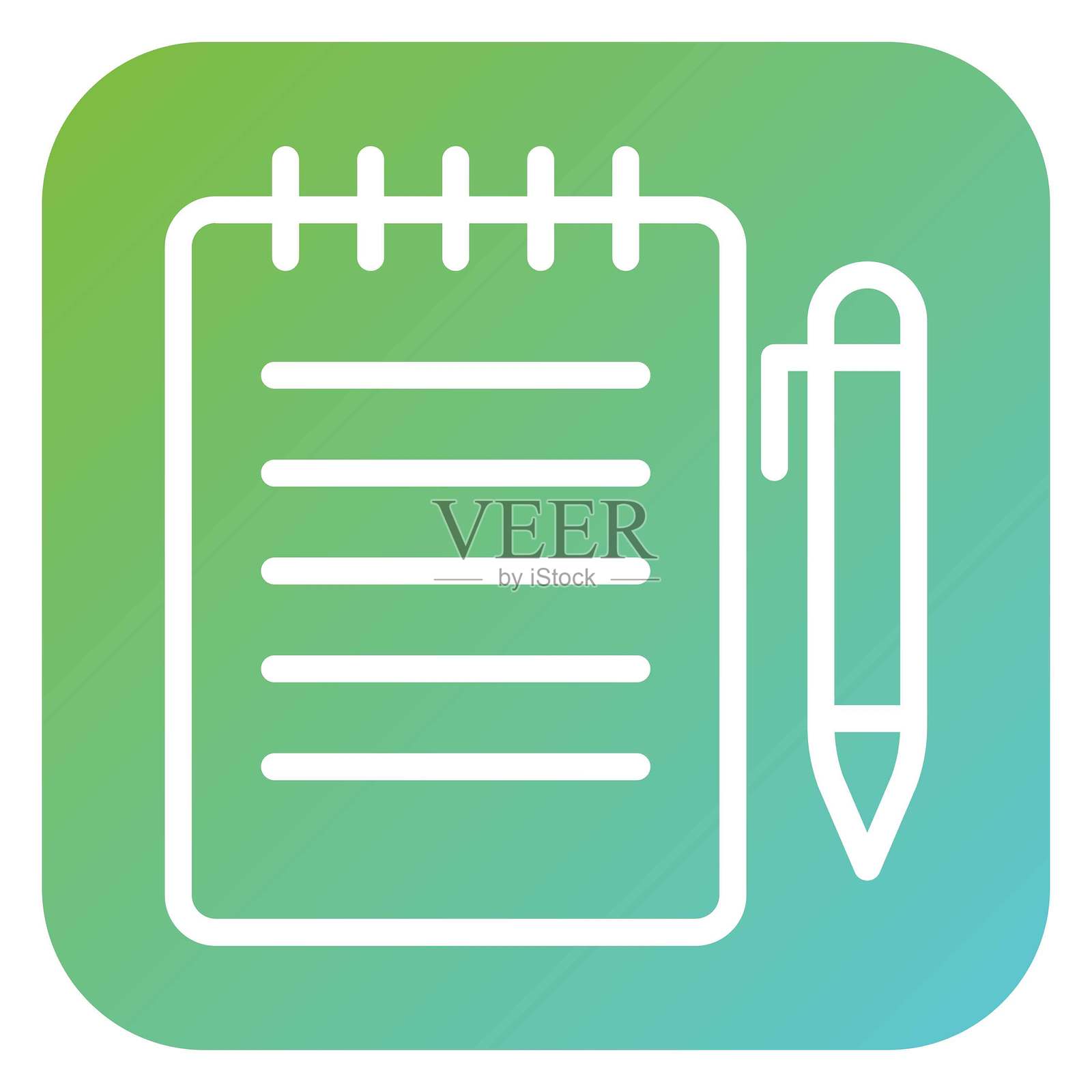 笔记本和眼镜矢量设计图标风格插画图片素材