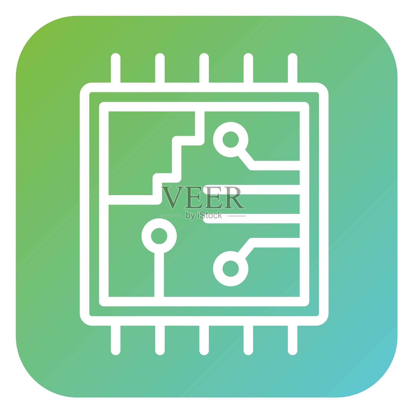 矢量电路交响乐设计矢量图标风格插画图片素材