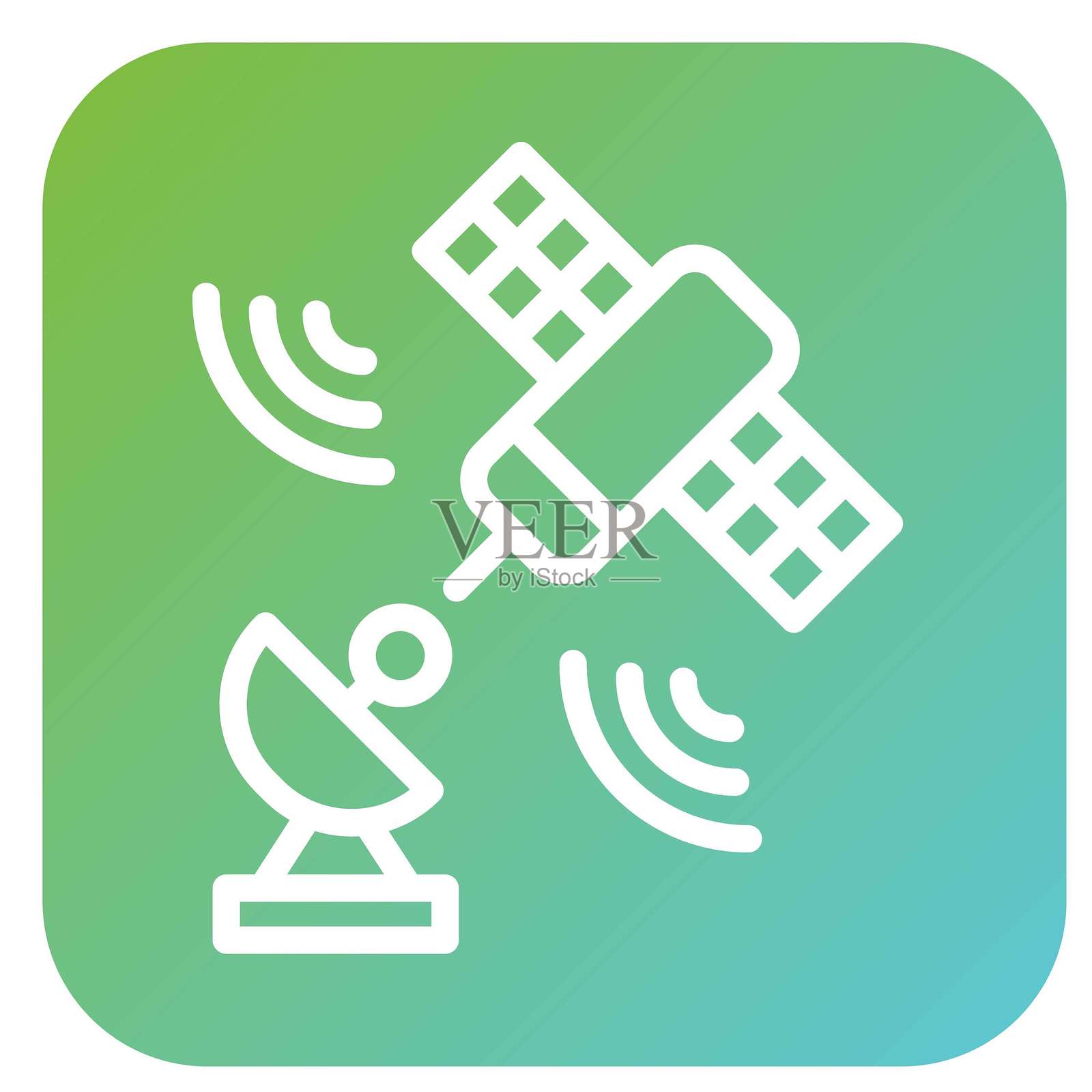 矢量设计 卫星信号 矢量设计 图标风格插画图片素材