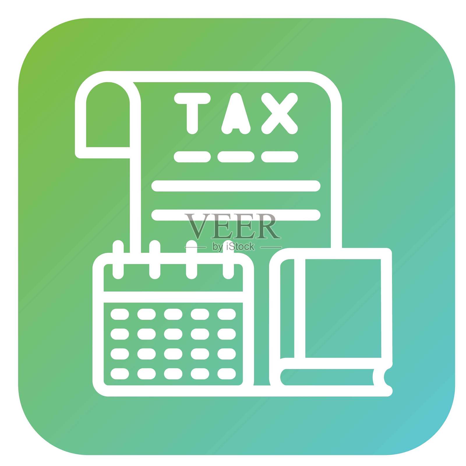 矢量设计税务库 矢量设计图标风格插画图片素材