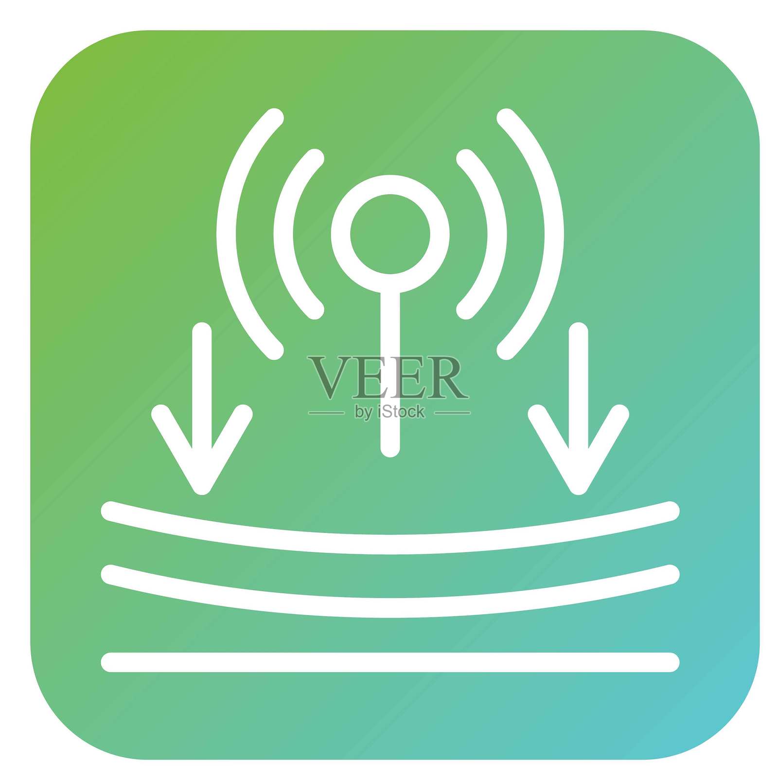 矢量设计信标弹跳矢量设计图标风格插画图片素材