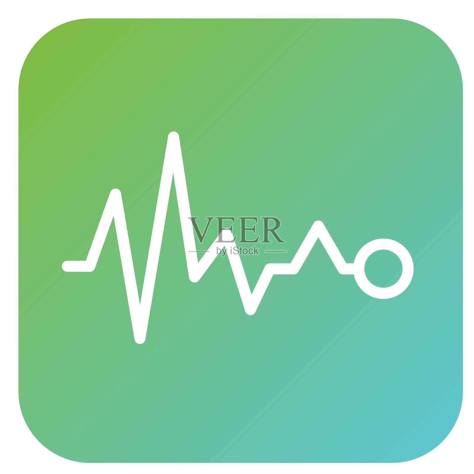 矢量像素脉冲设计图标风格插画图片素材