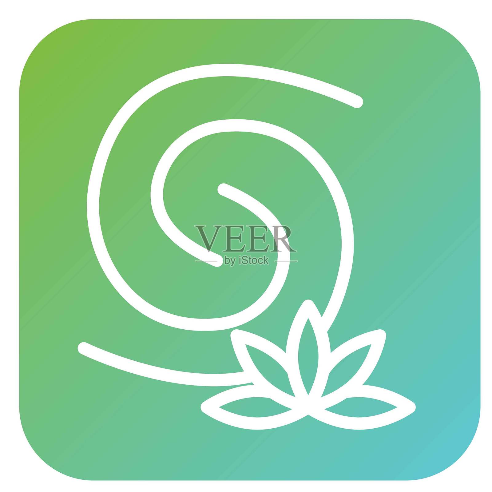 矢量设计 杂草旋风 矢量设计 图标风格插画图片素材