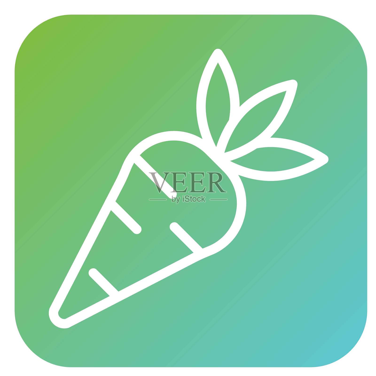 矢量设计胡萝卜矢量设计图标风格插画图片素材