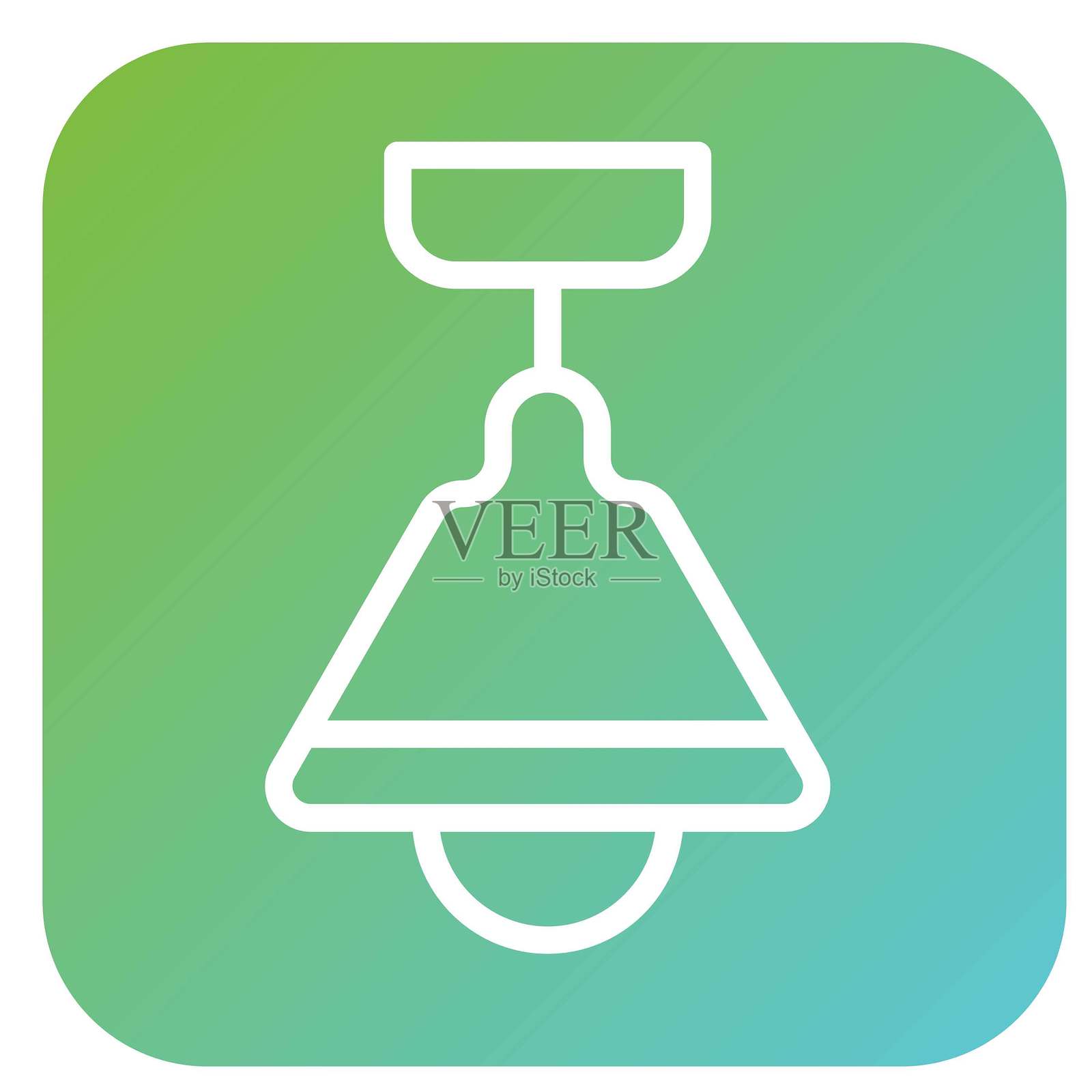 矢量吊灯设计矢量图标风格插画图片素材