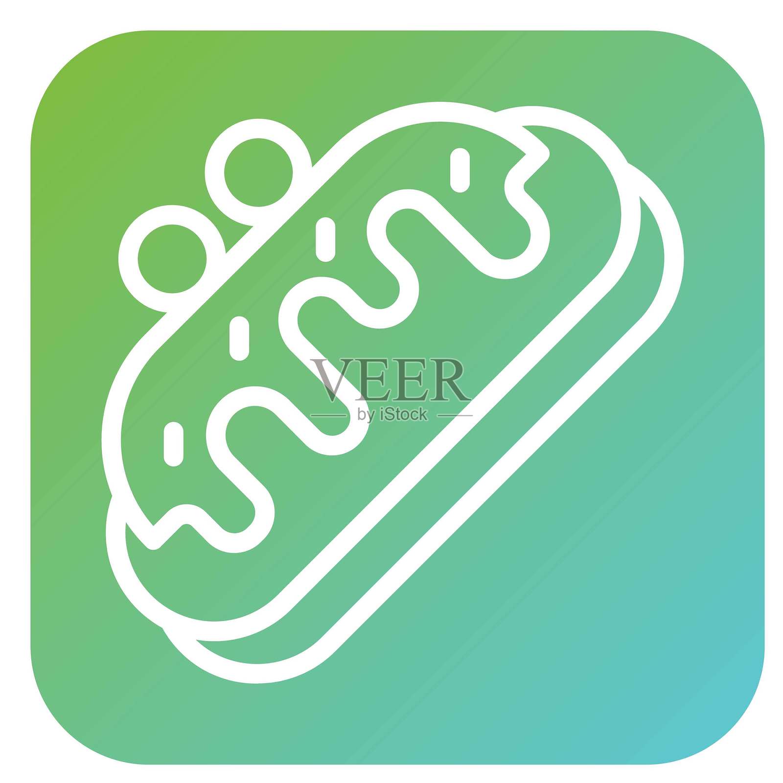 矢量设计 闪电泡芙 矢量设计 图标风格插画图片素材