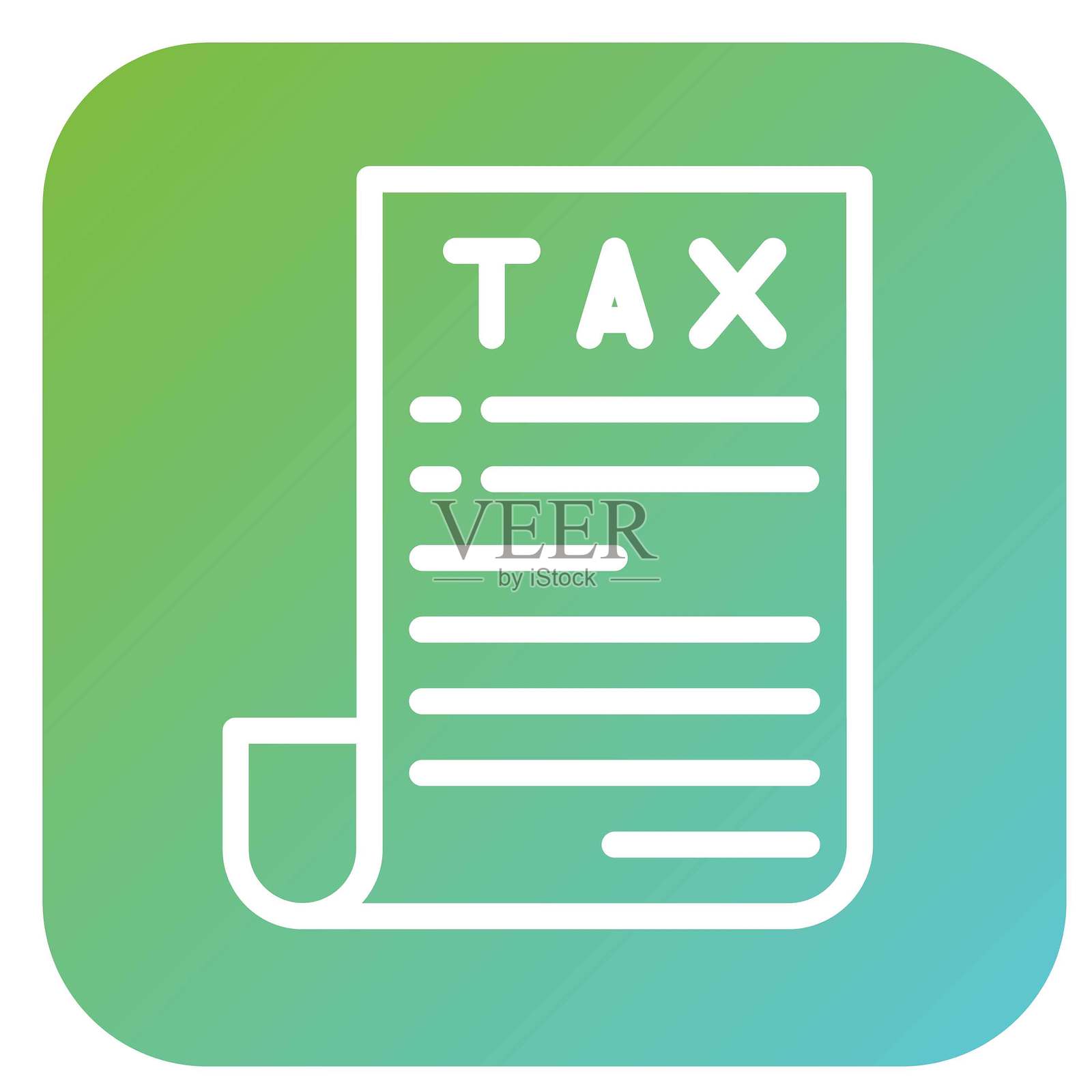 矢量图设计 税务通知 矢量图设计 图标风格插画图片素材