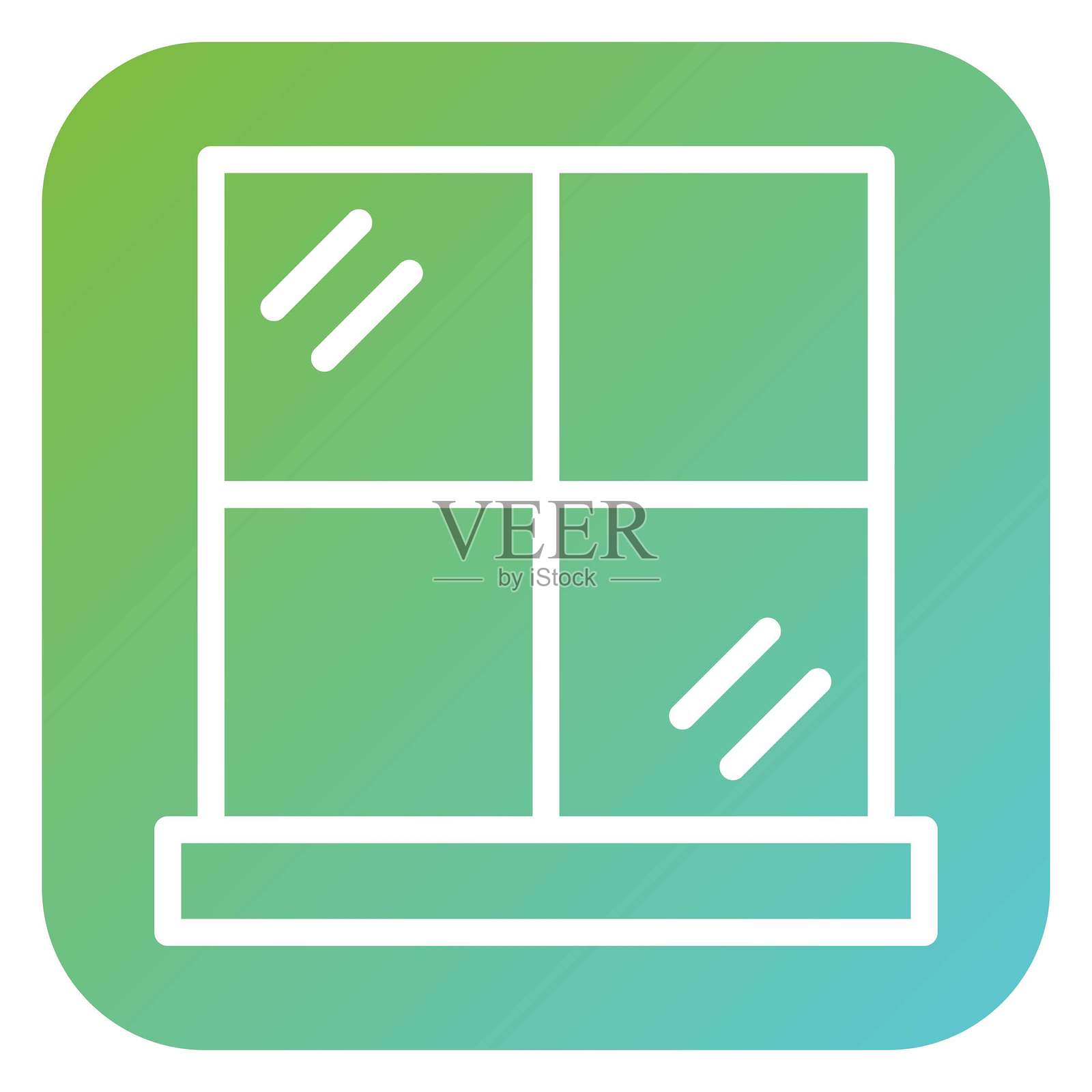 矢量设计窗框矢量设计图标风格插画图片素材